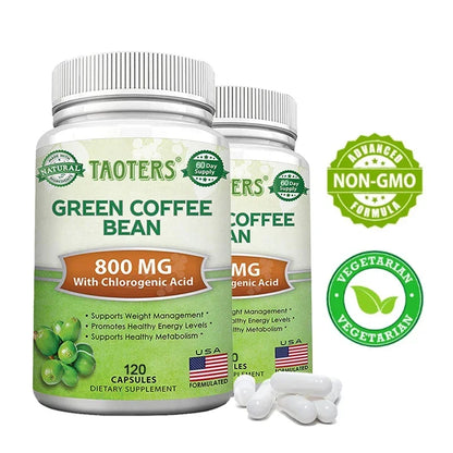 Green Coffee Bean Weight Loss Supplement, 1200 mg - Boosts