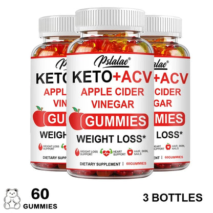 Keto Apple Cider Vinegar Gummies -  Helps with Weight Loss, Whitens