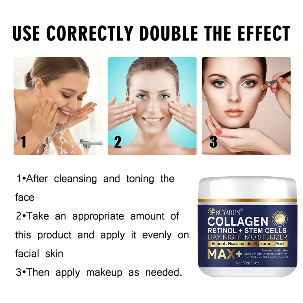 Anti-Aging Retinol Collagen Stem Cell Face Cream - Firming Hydrating