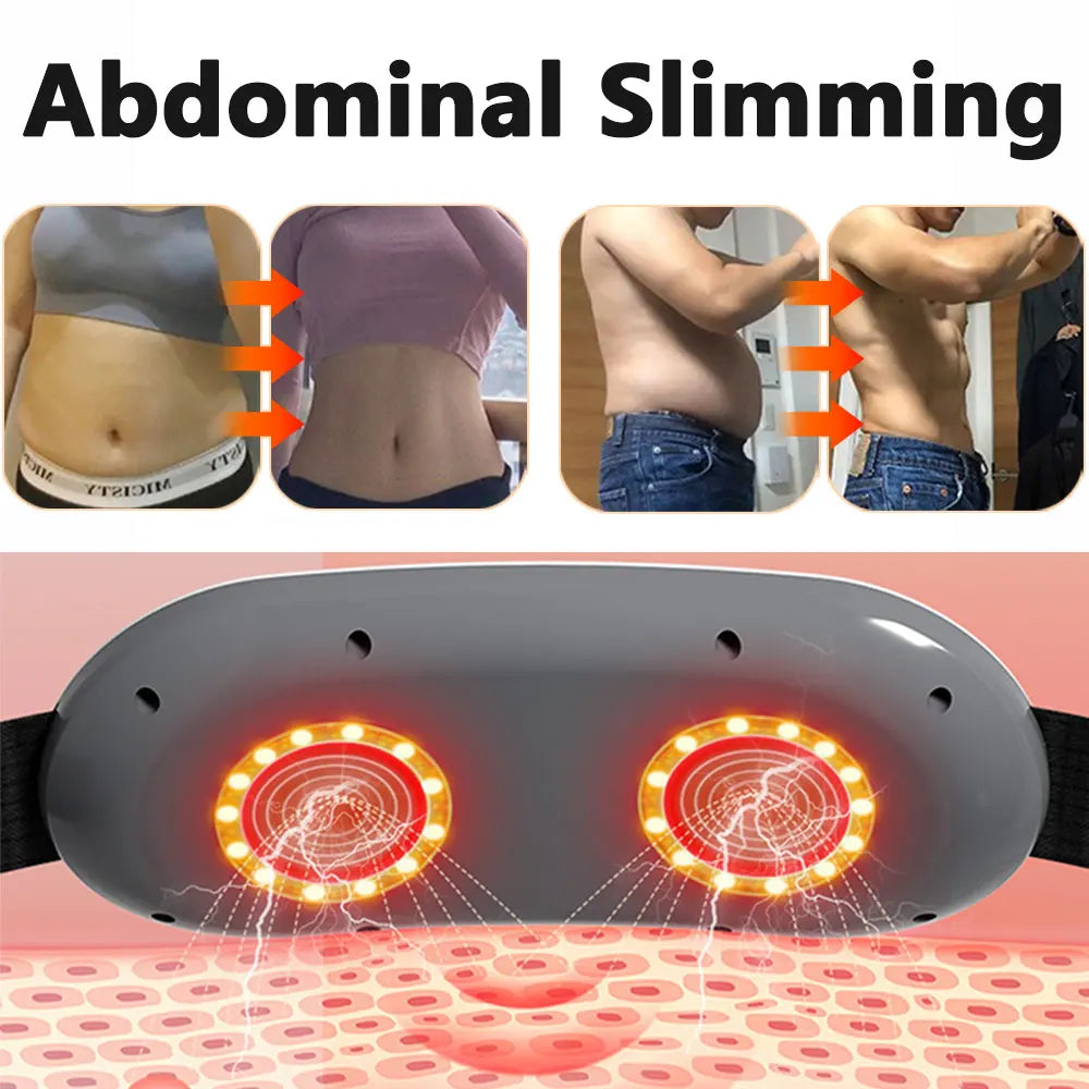 EMS Abdominal Slim Massager Electric Waist Trainer Fat Cellulite