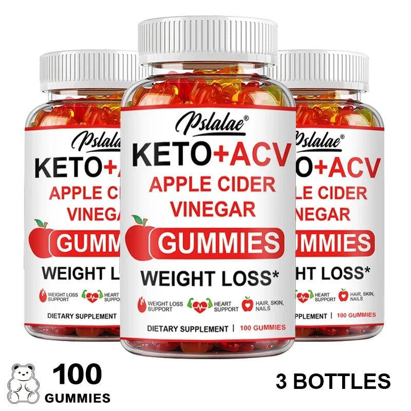 Keto Apple Cider Vinegar Gummies -  Helps with Weight Loss, Whitens