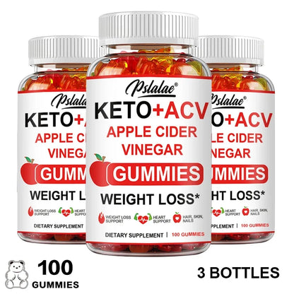 Keto Apple Cider Vinegar Gummies -  Helps with Weight Loss, Whitens