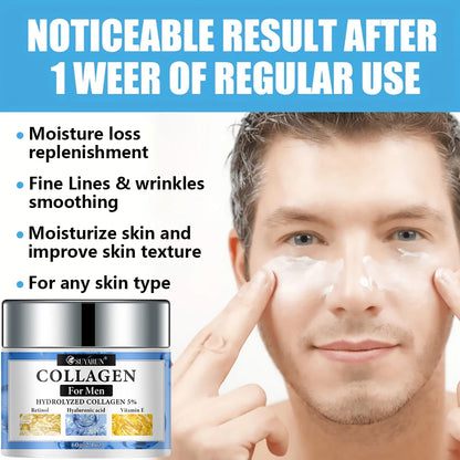 SUYARUN Retinol & Collagen Face Cream for Men - Anti-Aging