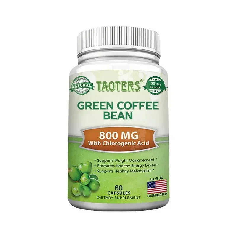 Green Coffee Bean Weight Loss Supplement, 1200 mg - Boosts