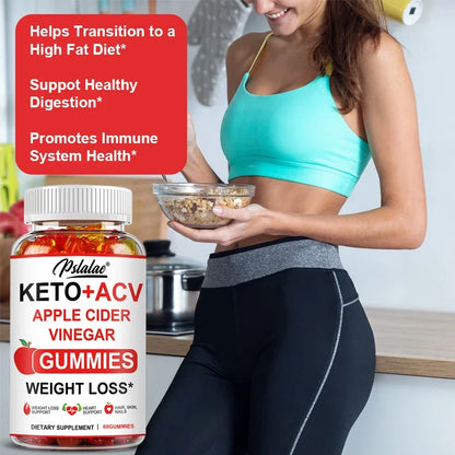 Keto Apple Cider Vinegar Gummies -  Helps with Weight Loss, Whitens