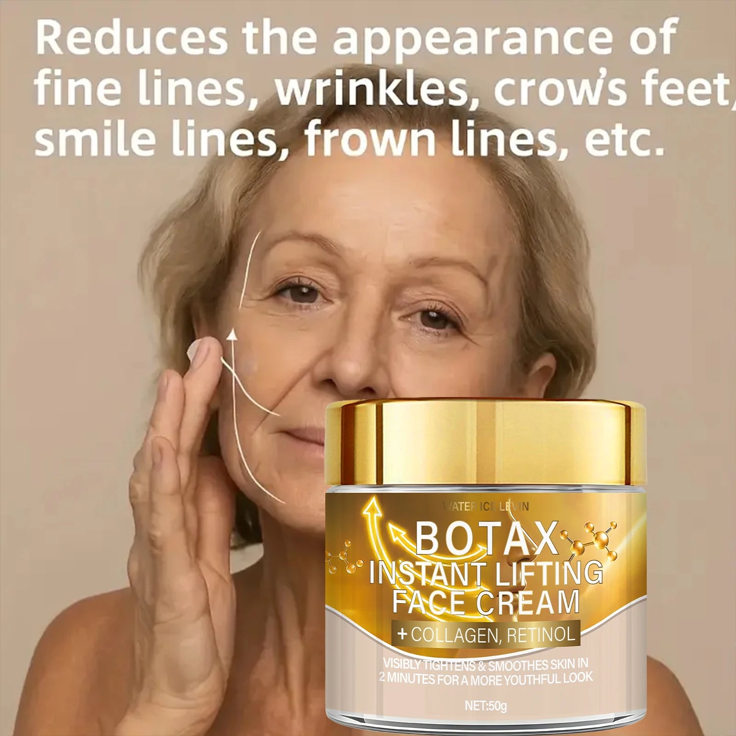 Botax Instant Lifting Face Cream Collagen Retinol Formula Firms