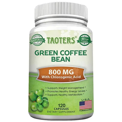 Green Coffee Bean Weight Loss Supplement, 1200 mg - Boosts