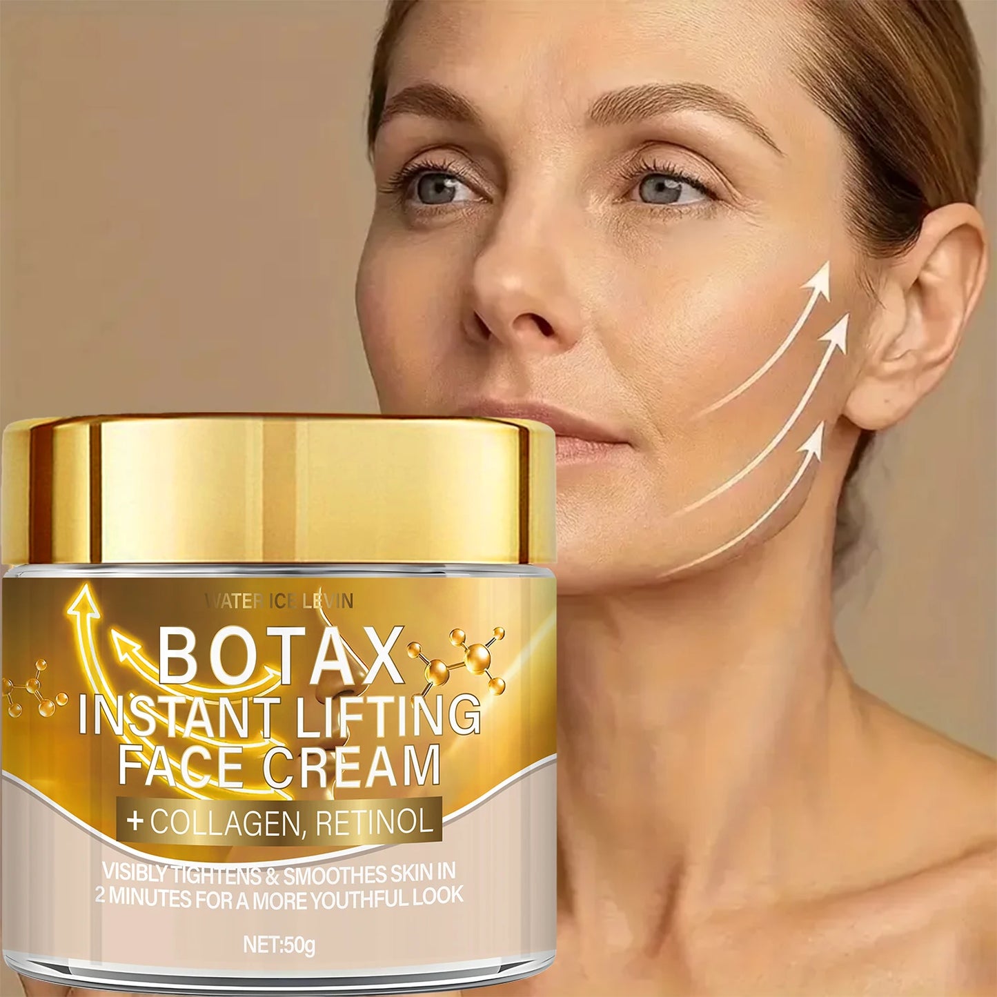 Botax Instant Lifting Face Cream Collagen Retinol Formula Firms