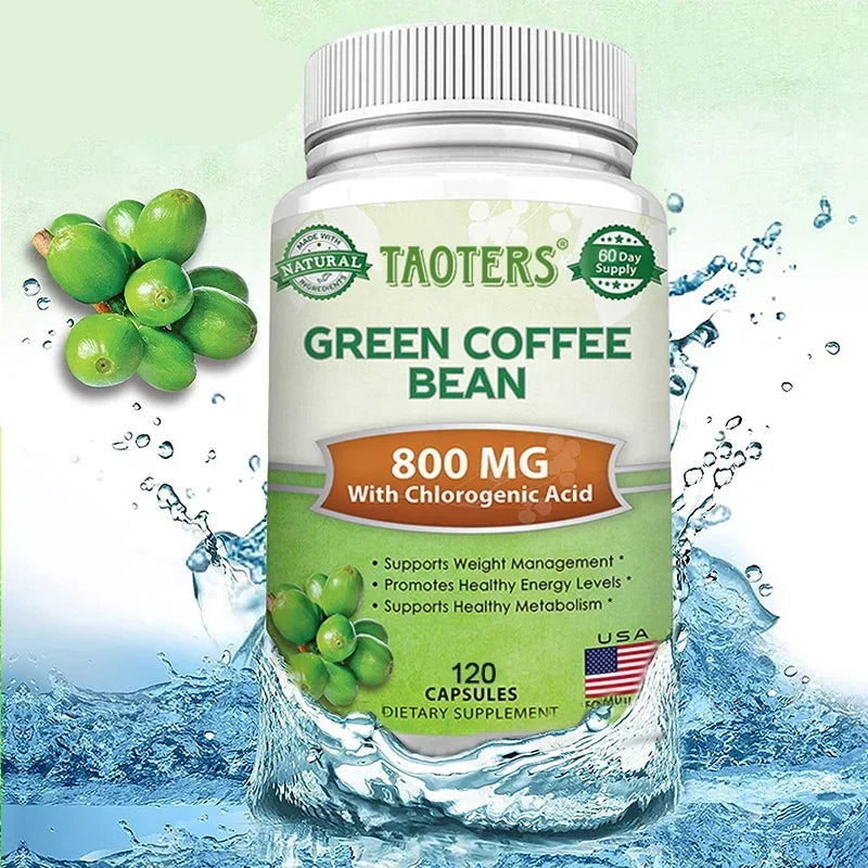 Green Coffee Bean Weight Loss Supplement, 1200 mg - Boosts